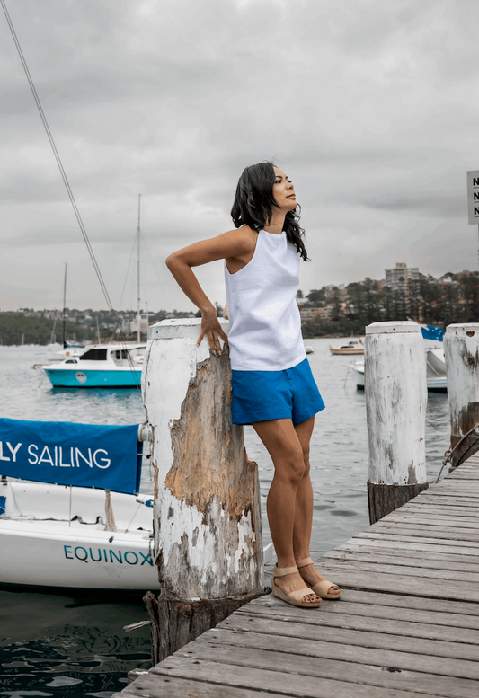 BEAULIEU-SUR-MER SHORTS - BLUE